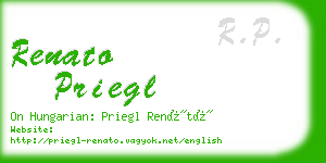 renato priegl business card